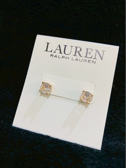 ต่างหูสตั๊ดเพชร CZ ดีไซน์คลาสสิกจาก  Lauren Ralph Lauren รูปที่ 4
