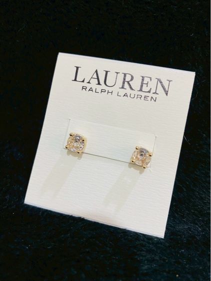 ต่างหูสตั๊ดเพชร CZ ดีไซน์คลาสสิกจาก  Lauren Ralph Lauren รูปที่ 5