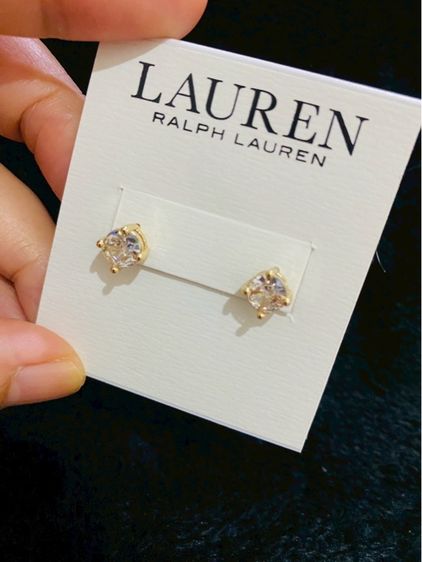 ต่างหูสตั๊ดเพชร CZ ดีไซน์คลาสสิกจาก  Lauren Ralph Lauren รูปที่ 6