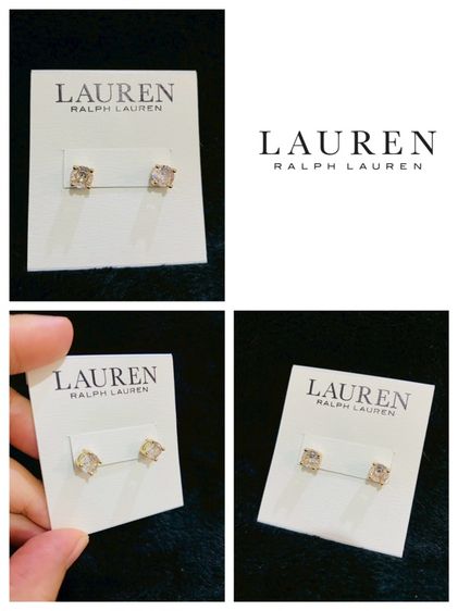 ต่างหูสตั๊ดเพชร CZ ดีไซน์คลาสสิกจาก  Lauren Ralph Lauren รูปที่ 14