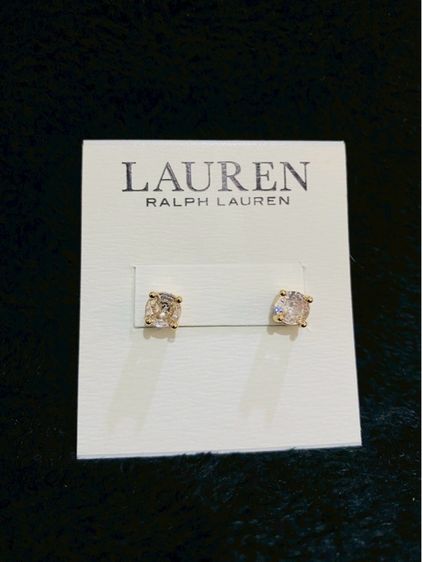ต่างหูสตั๊ดเพชร CZ ดีไซน์คลาสสิกจาก  Lauren Ralph Lauren รูปที่ 2