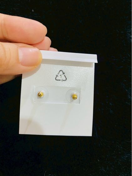 ต่างหูLauren Ralph Lauren Gold Tone Tortoiseshell Logo Stud Earrings รูปที่ 8