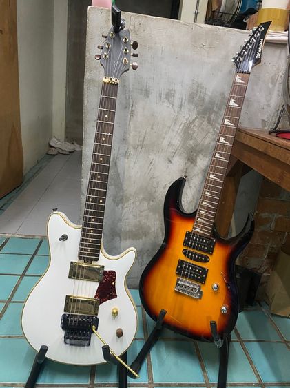กีตาร์ไฟฟ้า matrixss กีตาร์ floydrose ฟรอยโรส ทรง evh เสียงหนาสไตล์เลสพอล แอมป์ เอฟเฟค ฯลฯ  รูปที่ 10