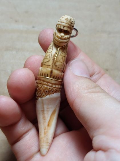 เครื่องรางหลวงพ่อนกวัดสังกะสีเก่าสวย รูปที่ 5