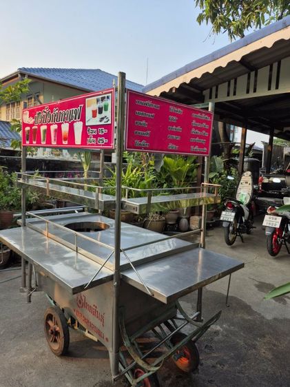 รถเข็นสเตนเลสอย่างหนามีหลังคา รูปที่ 4