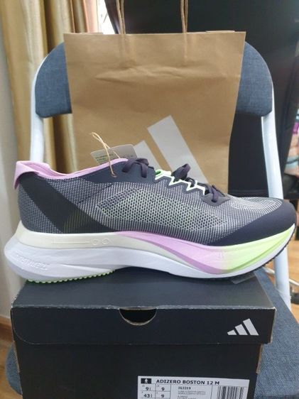 ADIDAS ADIZERO BOSTON 12 ของแท้ มือ 1 ของใหม่เก่าเก็บ อาจมีรอยหลุดตาบ้างเล็กน้อย แต่ยังไม่ผ่านการใช้งาน ออก Shop ไทย รูปที่ 7
