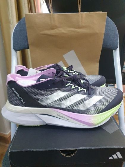 ADIDAS ADIZERO BOSTON 12 ของแท้ มือ 1 ของใหม่เก่าเก็บ อาจมีรอยหลุดตาบ้างเล็กน้อย แต่ยังไม่ผ่านการใช้งาน ออก Shop ไทย รูปที่ 3