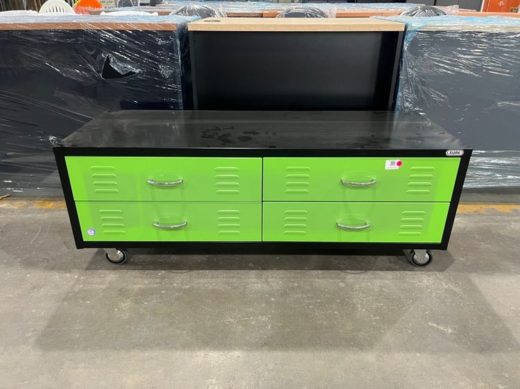 ตู้เหล็กลิ้นชัก 4 ลิ้นชัก SURE สีเขียว รูปที่ 6