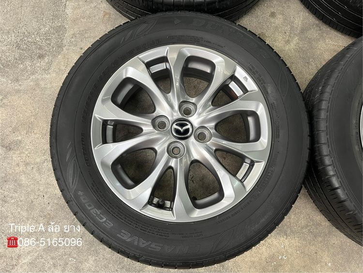 ✨ล้อแม็ก✨Mazda 2 Skyactive ขอบ 15 สีเทา แถมยาง 185-65-15 Dunlop ปี 21 รูปที่ 2