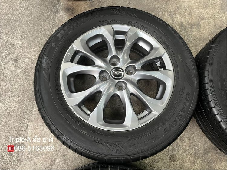 ✨ล้อแม็ก✨Mazda 2 Skyactive ขอบ 15 สีเทา แถมยาง 185-65-15 Dunlop ปี 21 รูปที่ 4