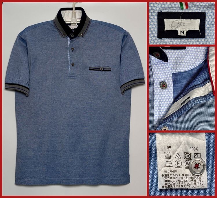 ⚠️เหมือนใหม่‼️เสื้อโปโล eita ของแท้ แบรนด์เนม MADE IN ITALY 