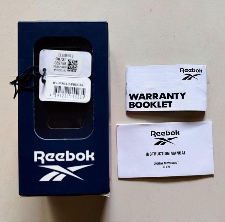 ดำ อื่นๆ นาฬิกา Reebok