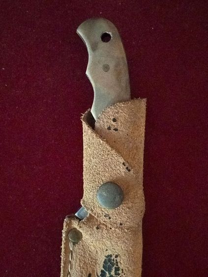 USA.มีดบราวนิ่งแท้จากอเมริกาเก่าโบราณพร้อมส่งหนังแท้เดิม รูปที่ 15