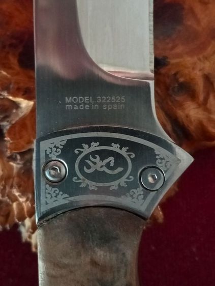 USA.มีดบราวนิ่งแท้จากอเมริกาเก่าโบราณพร้อมส่งหนังแท้เดิม รูปที่ 3