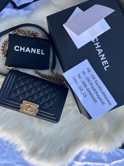Chanel Boy 8” Black Caviar GHW (Holo 30) 🖤 สวยกริบเหมือนถอยใหม่ 