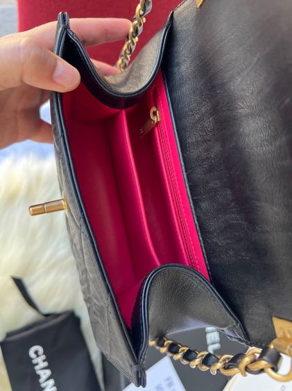 Chanel Mini 7.7 Top Handle Black อะไหล่ทองสวยตะโกน 👑 Full Set รูปที่ 16