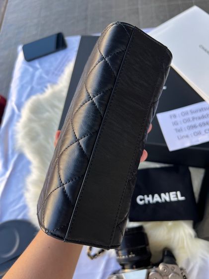 Chanel Mini 7.7 Top Handle Black อะไหล่ทองสวยตะโกน 👑 Full Set รูปที่ 15