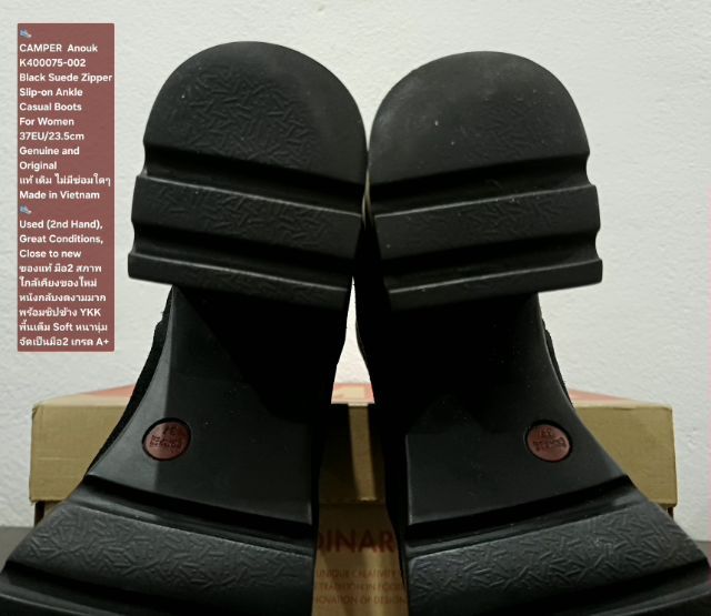 CAMPER Anouk Boots, Women's 4UK 37EU(23.5cm) Original ของแท้ มือ 2 สภาพใกล้เคียงของใหม่, รองเท้า CAMPER หนังแท้ พื้นเต็ม Soft นุ่ม งดงามมาก รูปที่ 12
