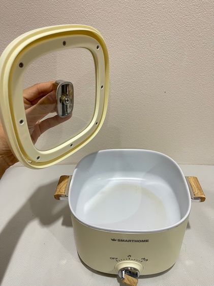 กระทะไฟฟ้าก้นตื้นพร้อมที่สำหรับนึ่ง ใช้งานอเนกประสงค์ ยี่ห้อ smarthome ความจุ 2.5 ลิตร รูปที่ 3