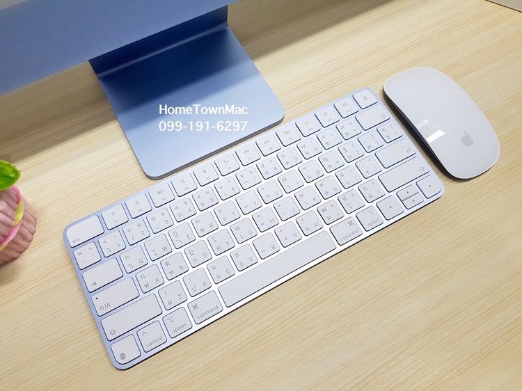 iMac (Retina 4.5K 24-inch, 2024) M4 8-Core CPU 8-Core GPU SSD 256Gb Ram 16Gb สีฟ้า ครบกล่อง มีประกัน รูปที่ 3