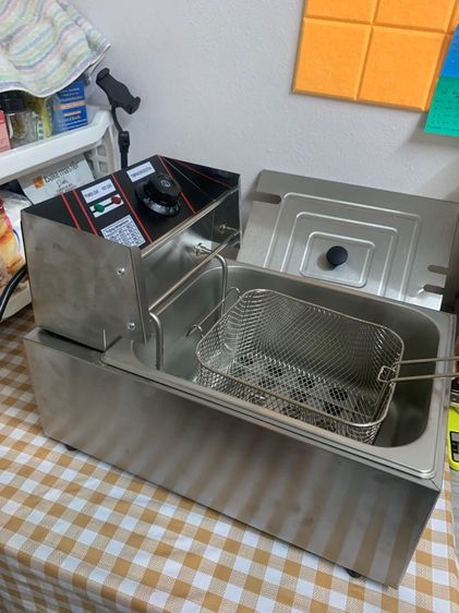 หม้อและกระทะ ของใหม่ เตาทอดไฟฟ้า หม้อทอดไฟฟ้า ขนาด 8 ลิตร หม้อทอดเพื่อการพาณิชย์ Deep fryer หม้อทอด เตาทอด