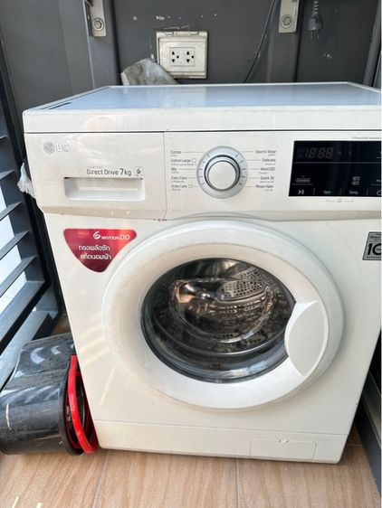 เครื่องซักผ้าฝาหน้า LG Inverter 7 กก. เพิ่งล้างถัง 1,200 บาท ใช้งานได้ มารับเอง บางแค รูปที่ 6