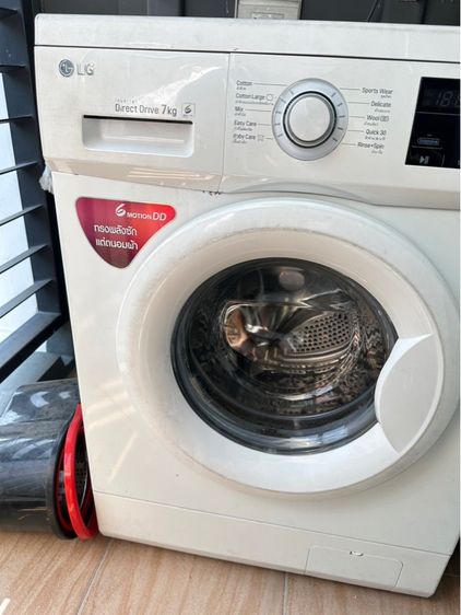 เครื่องซักผ้าฝาหน้า LG Inverter 7 กก. เพิ่งล้างถัง 1,200 บาท ใช้งานได้ มารับเอง บางแค รูปที่ 3