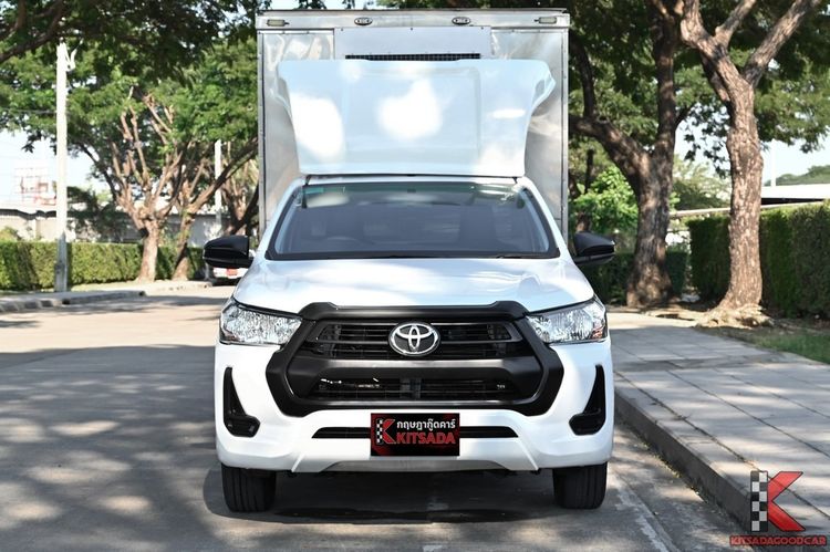 Toyota Hilux Revo 2021 2.4 Entry Pickup ดีเซล ไม่ติดแก๊ส เกียร์ธรรมดา ขาว รูปที่ 2