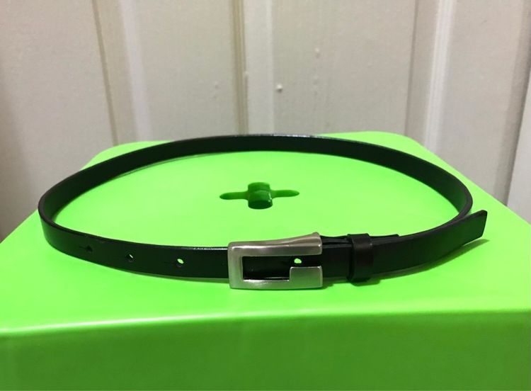 เข็มขัด สตรี หนังแท้ สีดำ สภาพดี รูปที่ 3