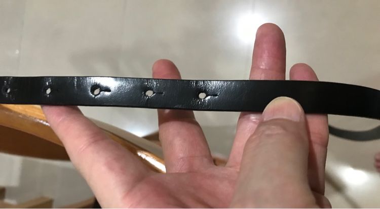 เข็มขัด สตรี หนังแท้ สีดำ สภาพดี รูปที่ 7