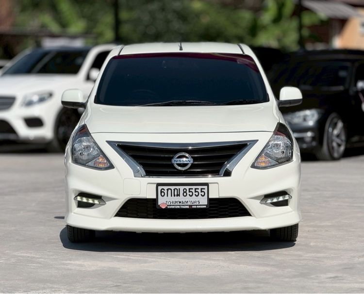 Nissan Almera 2016 1.2 VL Sedan เบนซิน ไม่ติดแก๊ส เกียร์อัตโนมัติ ขาว รูปที่ 2