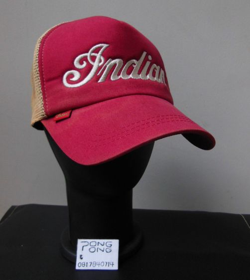 หมวกและหมวกแก๊ป หมวกแก็ป Indian Motorcycle (Trucker Hat) ของแท้ มือสอง สภาพดี