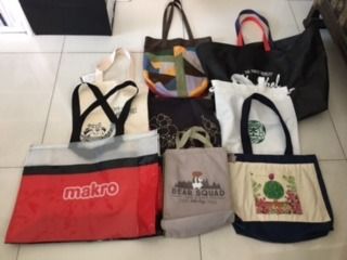 อื่นๆ ผ้า ไม่ระบุ หลากสี 8 Cloth, Strong Nylon and Leather Tote Bags