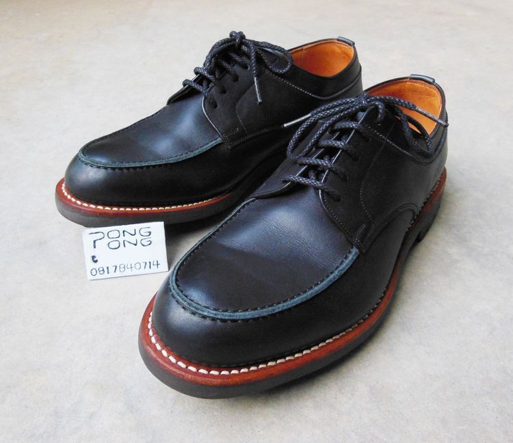 อื่นๆ รองเท้าหนังกึ่งทางการ หนังแท้ UK 7 | EU 40 2/3 | US 7.5 ดำ รองเท้า Scotch Grain Wales  No. 89 U-Tip EEE 👞ทรง U-Tip คลาสสิก ใส่ได้ทั้งทำงานและวันทั่วไป