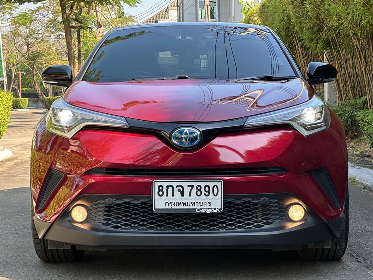 Toyota C-HR 2018 1.8 HV Hi Sedan ไฮบริด ไม่ติดแก๊ส เกียร์อัตโนมัติ แดง รูปที่ 3