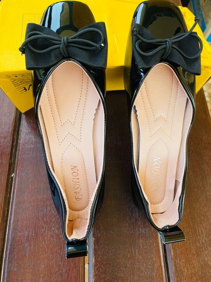 รองเท้าส้นแบน ดำ หนัง PU UK 4 | EU 36 2/3 | US 5.5 อื่นๆ รองเท้าสวมผู้หญิง 