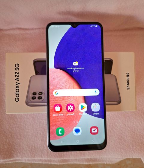 Samsung A22 5G 8 128 GB สีม่วง สภาพนางฟ้า แท้ 100 รูปที่ 2