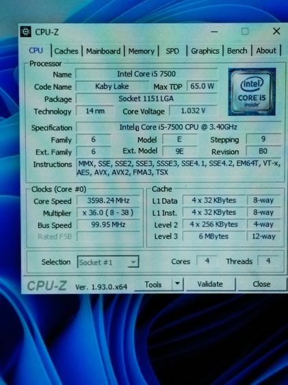 i5-7500 ๑3.8ghz 4c 4t การ์ดจอในตัวhd630 ๑ 350mhz พร้อม GIGABYTE รุ่น ga-b250m-hd3 ซิ้งลม แผ่นปิดหลัง  มีเก็บปลายทาง รูปที่ 5