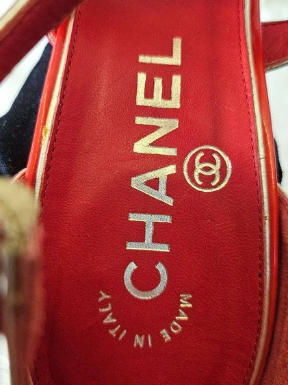 รองเท้า Chanel high heel size 38C  สภาพสวยใช้ รูปที่ 7