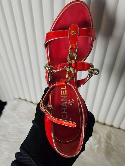 รองเท้า Chanel high heel size 38C  สภาพสวยใช้ รูปที่ 10