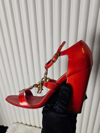 รองเท้า Chanel high heel size 38C  สภาพสวยใช้ รูปที่ 3