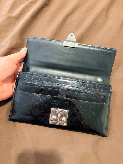 กระเป๋า Auth Louis Vuitton Monogram Mini Glace Pochette Anouschka PM Clutch Bag รูปที่ 2