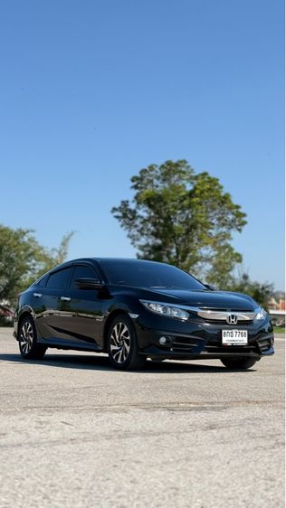 Honda Civic 2019 1.8 EL i-VTEC Sedan เบนซิน ไม่ติดแก๊ส เกียร์อัตโนมัติ ดำ รูปที่ 2