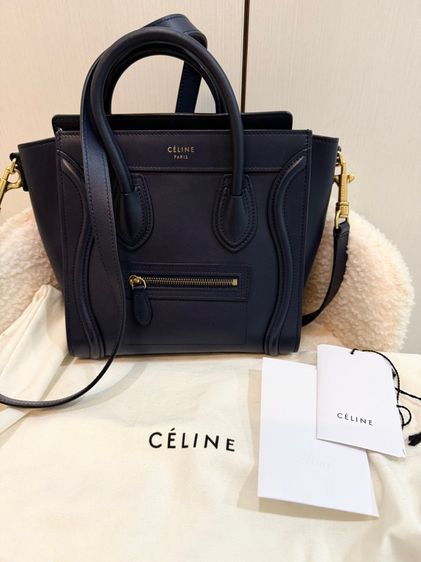 หญิง น้ำเงิน หนังแท้ Celine
