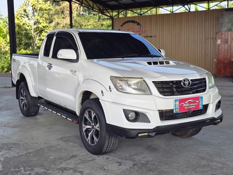Toyota Hilux Vigo Champ 2014 Smart Cab 2.5 E VNT Prerunner TRDSportivo Pickup ดีเซล ไม่ติดแก๊ส เกียร์ธรรมดา ขาว