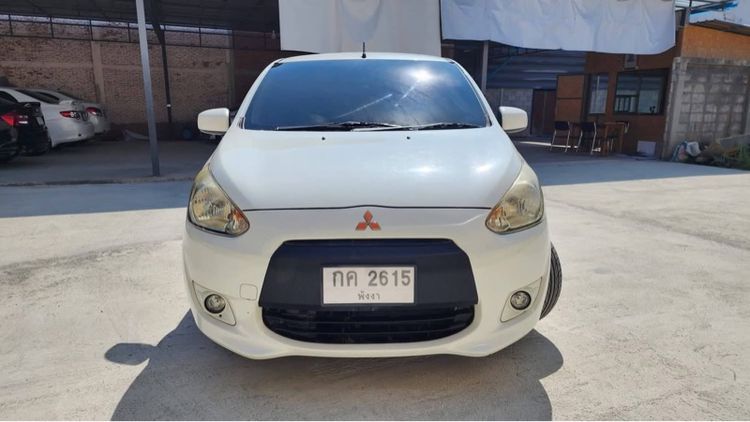 Mitsubishi Mirage 2013 1.2 GLS Sedan เบนซิน ไม่ติดแก๊ส เกียร์อัตโนมัติ ขาว รูปที่ 2