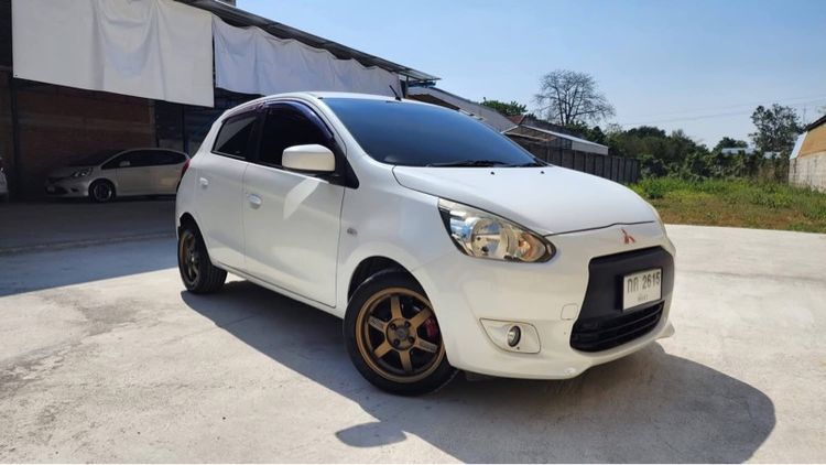 รถ Mitsubishi Mirage 1.2 GLS สี ขาว