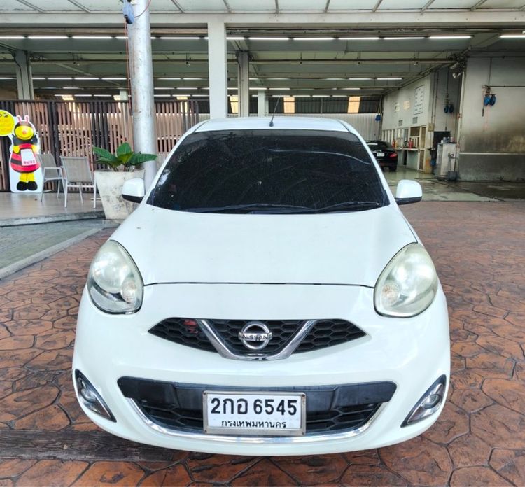 Nissan March 2013 1.2 VL Sedan เบนซิน ไม่ติดแก๊ส เกียร์อัตโนมัติ ขาว รูปที่ 3