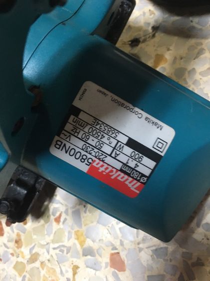 เลื่อยไฟฟ้า makita 5800NB สภาพดีพร้อมใช้งานแท้ รูปที่ 2
