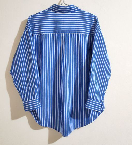 เสื้อเชิ้ตสีฟ้าลายทาง Over Size  รูปที่ 9